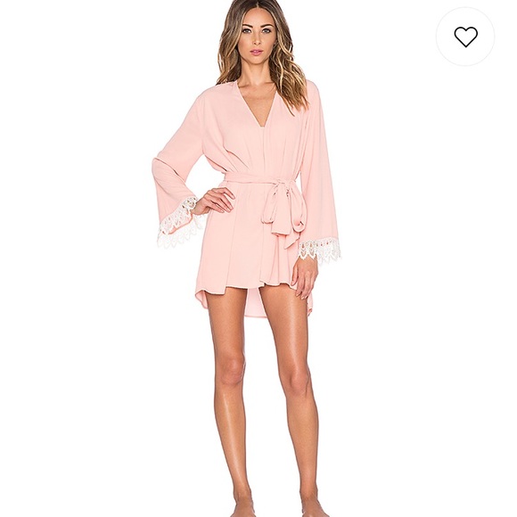 Show Me Your MuMu Tops - Show Me Your Mumu Honey Mumu Kimono In Peach Crisp